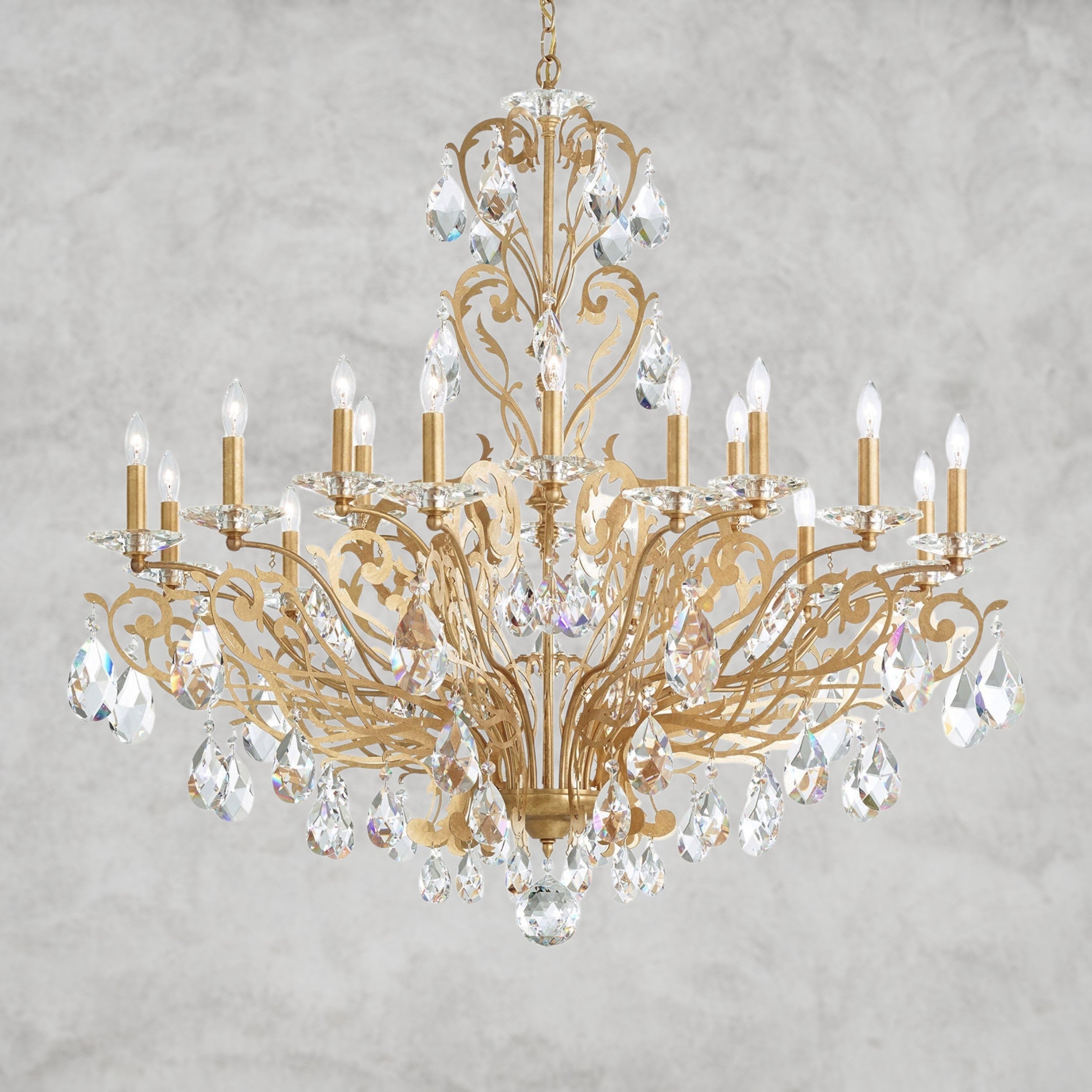 Filigrae Crystal Chandelier39"